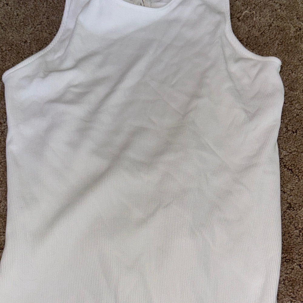 Lane Bryant White Bodysuit Open Back Onepiece Plus Size 18/20 Women’s Top - Picture 3 of 9